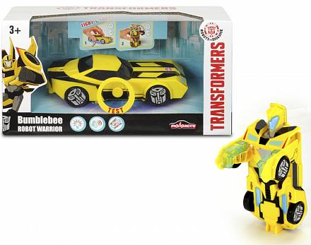 Машинка-трансформер из серии Трансформеры - Bumblebee со светом и звуком, 15 см.
